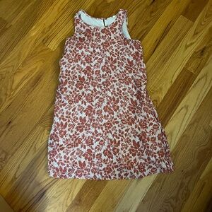 GAP casual swing dress red Floral Sleeveless Dress
